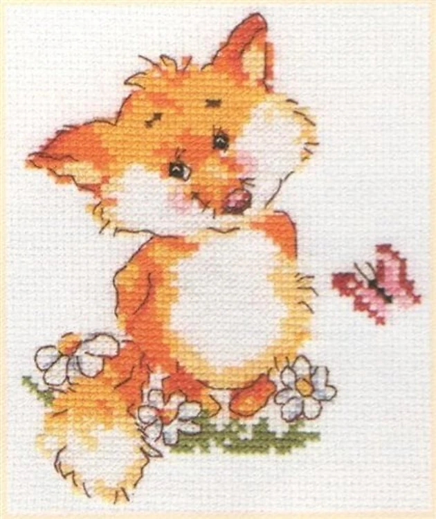 Little Fox 0-33 Counted Cross-Stitch Kit