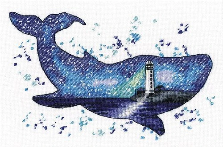 Animal worid.Whale 1039 Counted Cross Stitch Kit