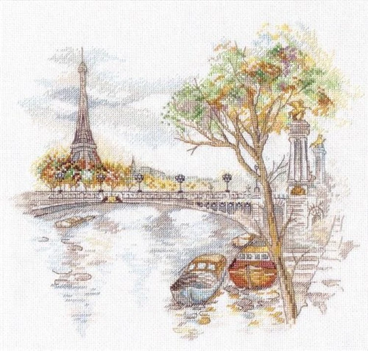 Autumn in Paris 1044 Counted Cross Stitch Kit