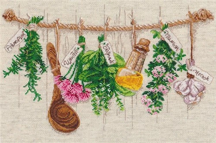 Fragnant herbs 1079 Counted Cross Stitch Kit