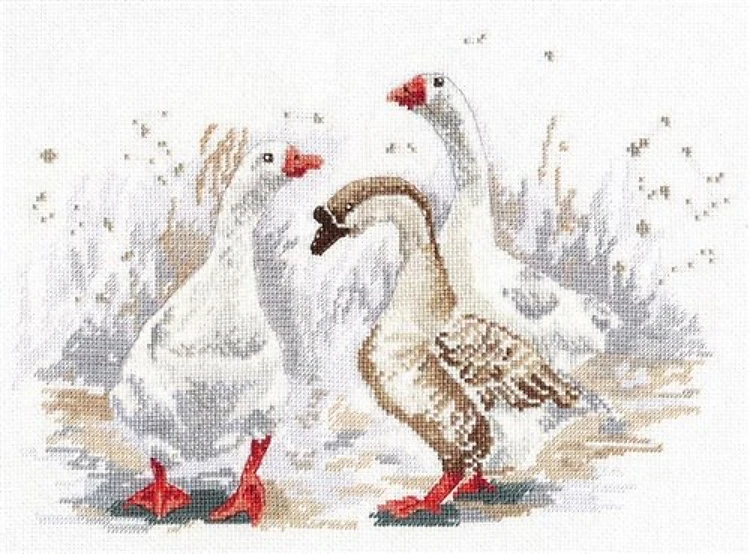 Three merry goose 1084 Counted Cross Stitch Kit