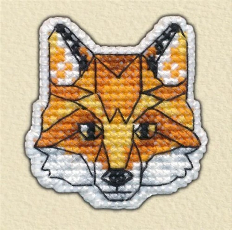 Badge-fox 1093 Plastic Canvas Counted Cross Stitch Kit