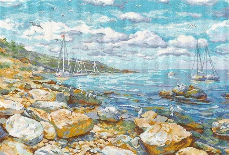 Crimean coast 1177 Counted Cross Stitch Kit