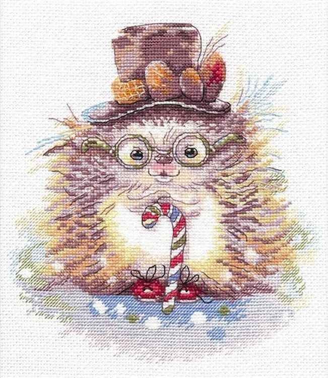 Hedgehog Gentleman 1179 Counted Cross Stitch Kit