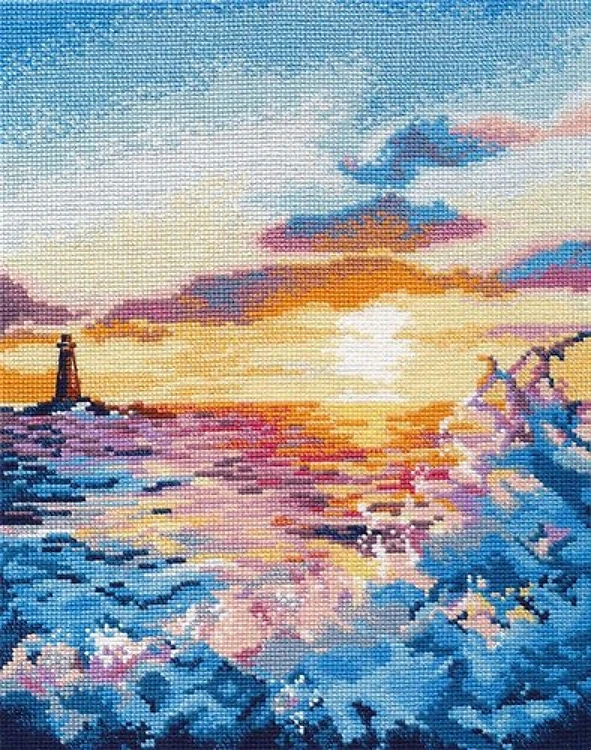Funset on the sea 1182 Counted Cross Stitch Kit