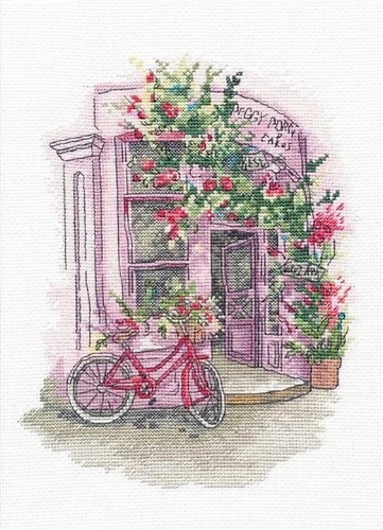 Favorite cafe 1204 Counted Cross Stitch Kit