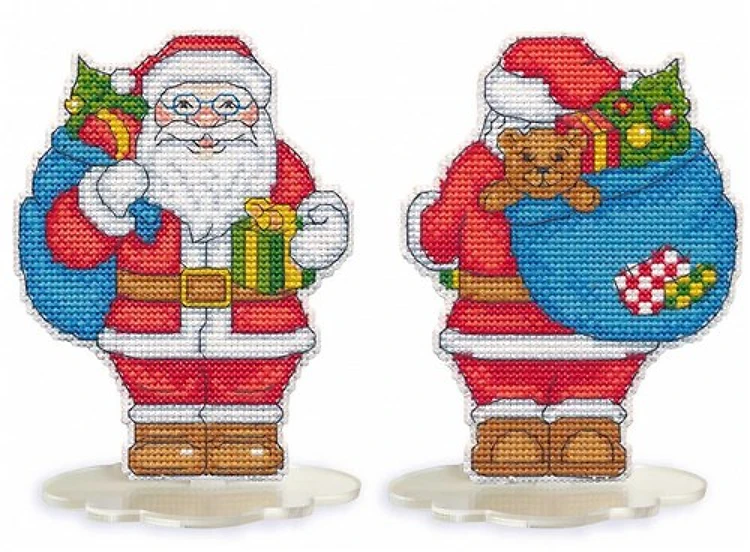 Santa Claus 1257 Plastic Canvas Counted Cross Stitch Kit