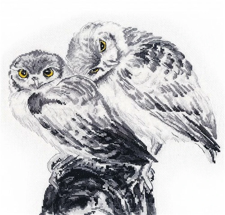 Owls in love 1272 Counted Cross Stitch Kit