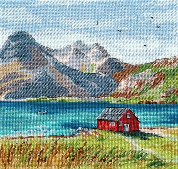 Lofoten islands 1280 Counted Cross Stitch Kit