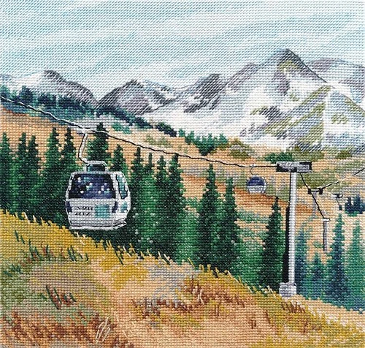 Mount Chimbulak 1284 Counted Cross Stitch Kit
