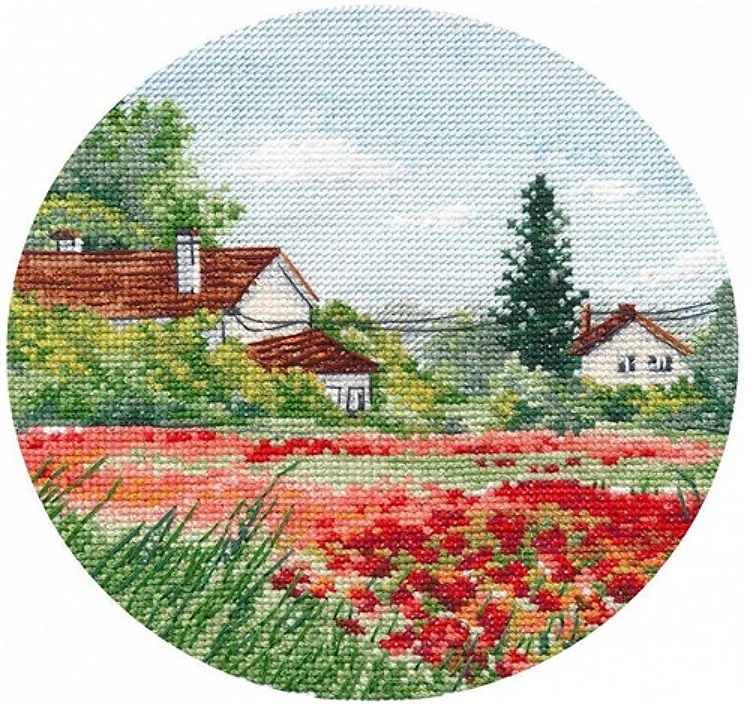 Miniature.Poppies 1287 Counted Cross Stitch Kit