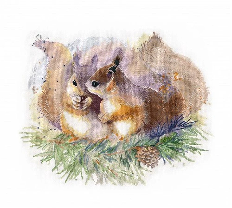 Squirrels 1305 Counted Cross Stitch Kit