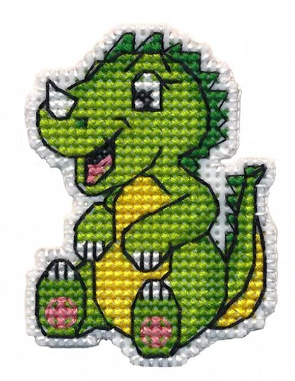 Badge - Dinosaur 1321 Counted Cross Stitch Kit