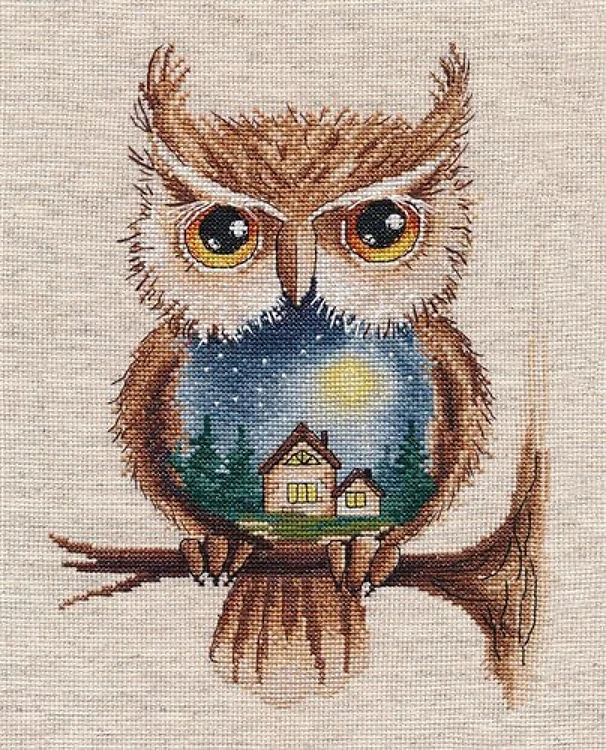 Moonlight night 1368 Counted Cross Stitch Kit