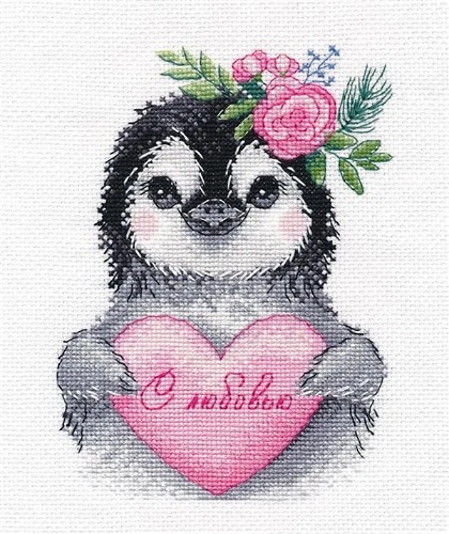 With All My Heart 1380 Counted Cross Stitch Kit
