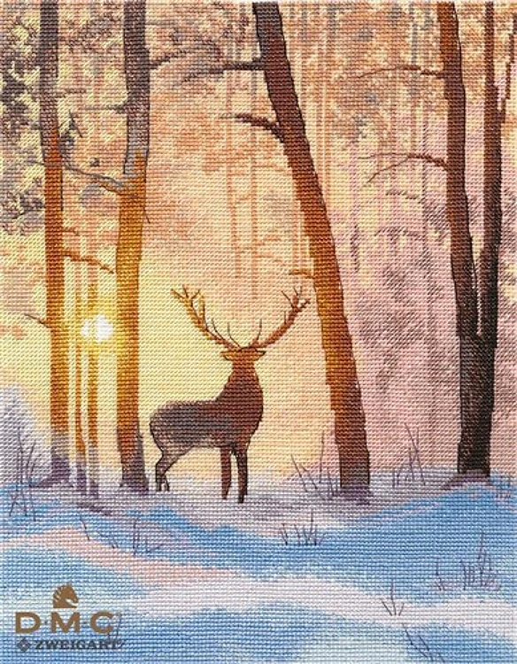 In the winter forest 1399 Counted Cross Stitch Kit