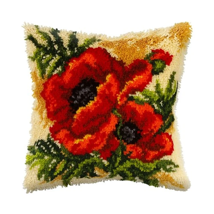 Latch hook cushion kit "Poppy" 4087