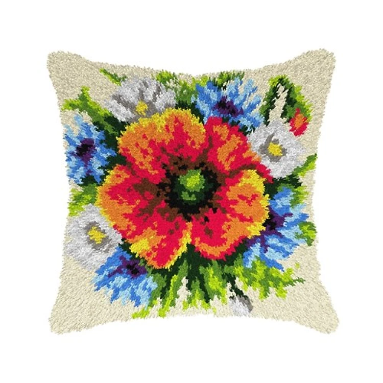 Latch hook cushion kit "Poppy" 4144