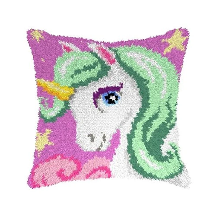 Latch hook cushion kit "Unicorn" 4166