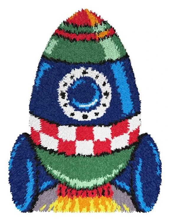 Latch hook rug kit "Spaceship" 4187