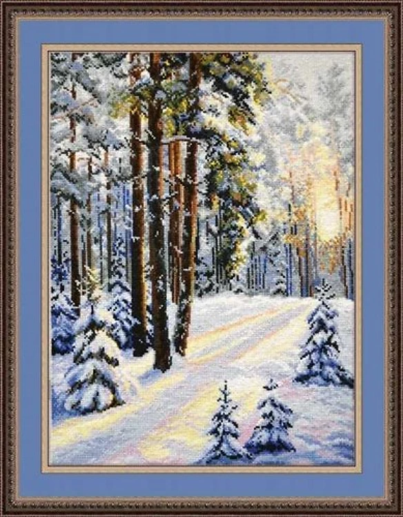 A winter road 727 Counted Cross Stitch Kit