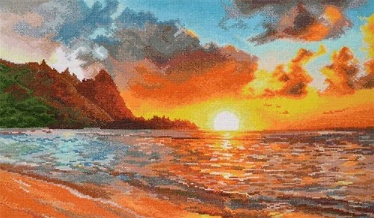 Sunset gold 917 Counted Cross Stitch Kit