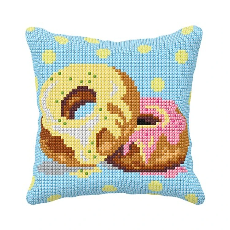 Cushion cross stitch kit "Donuts" 99083