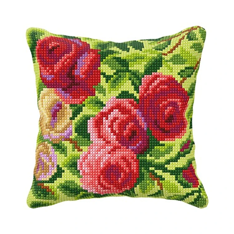 Cushion cross stitch kit "Roses" 99084