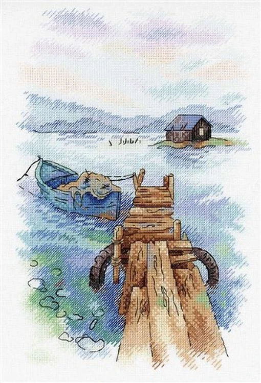 Morning at the Pier Cross Stitch Kit A-007 / SA-007