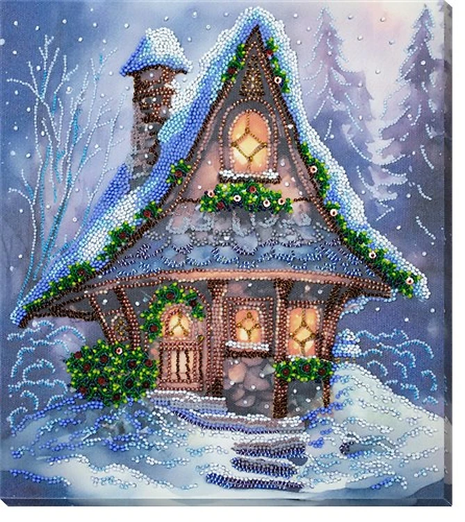 Bead Embroidery Kit - When winter blows cold