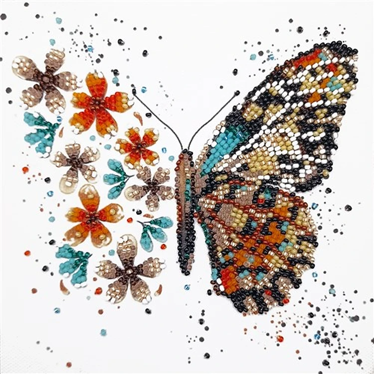 Mini Bead embroidery kit - Tigre wings