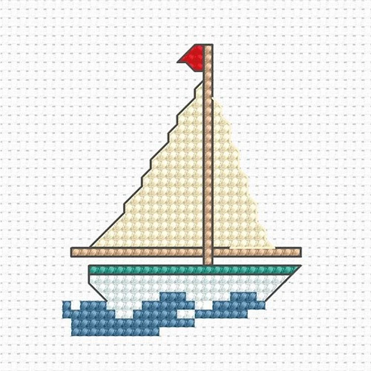Boat B017L Counted Cross-Stitch Kit