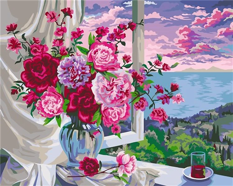 Painting by Numbers kit Crafting Spark Fresh Aroma B055 19.69 x 15.75 in