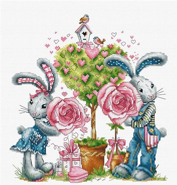 Be My Valentine B1124L Counted Cross-Stitch Kit