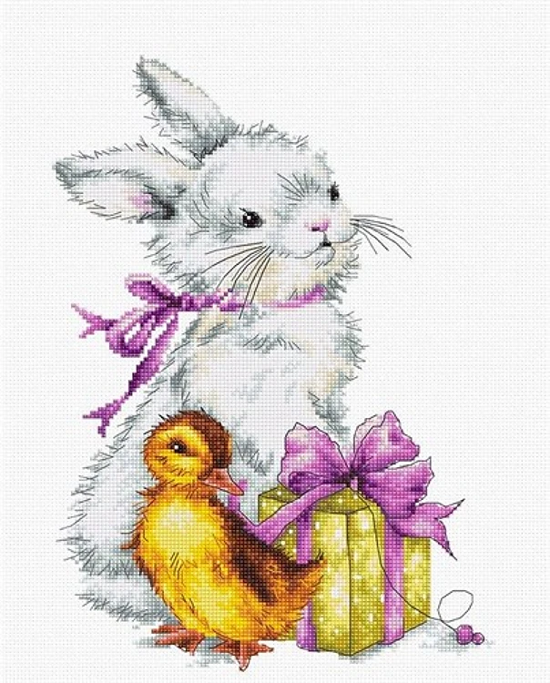Easter greeting card B1127L Counted Cross-Stitch Kit
