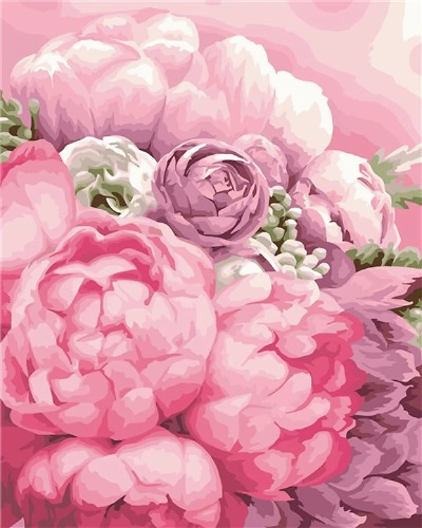 Painting by Numbers kit Crafting Spark Pink Colors B119 19.69 x 15.75 in
