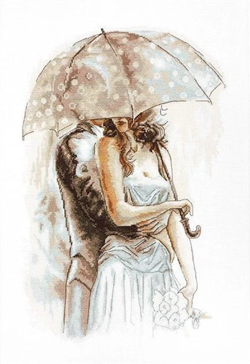 Under Umbrella B2294L Counted Cross-Stitch Kit