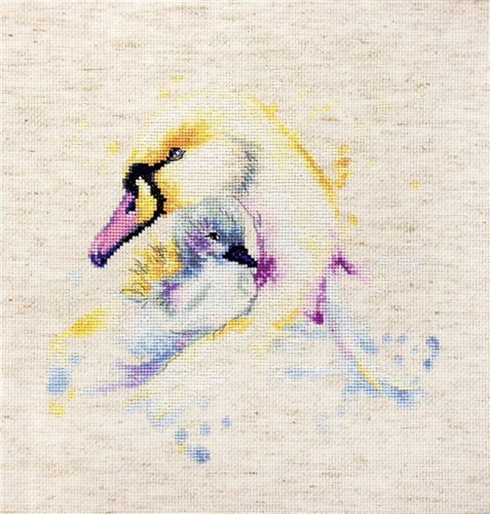 The swans B2297L Counted Cross-Stitch Kit