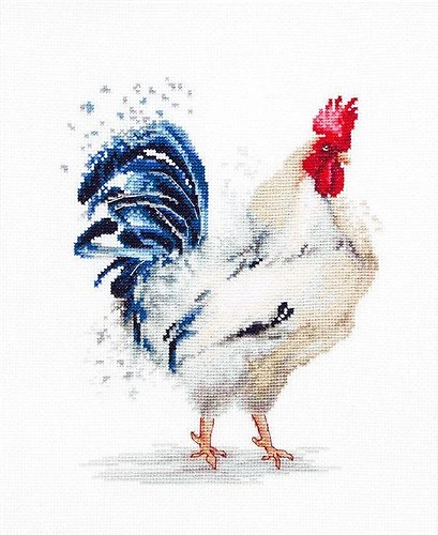 The Rooster B2304L Counted Cross-Stitch Kit