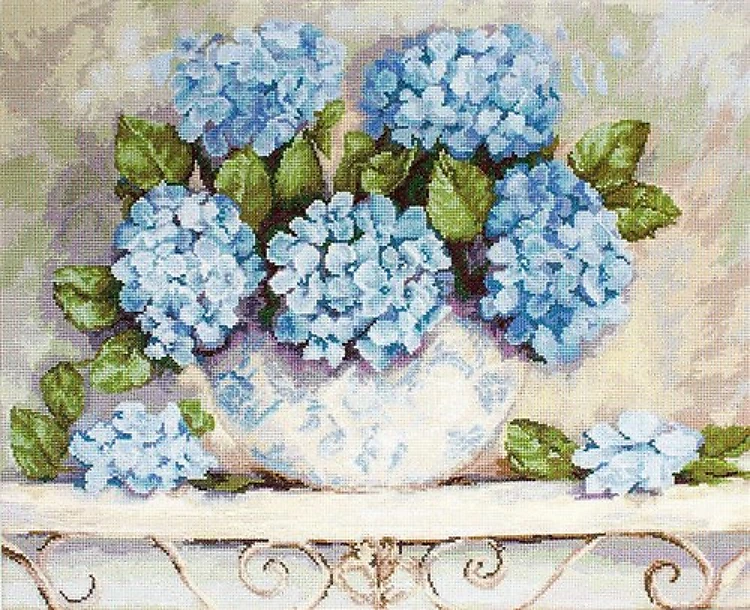Hydrangeas B2328L Counted Cross-Stitch Kit