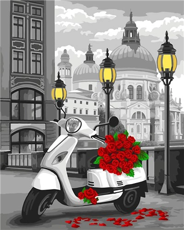 Painting by Numbers kit Crafting Spark Italian Holiday C034 19.69 x 15.75 in