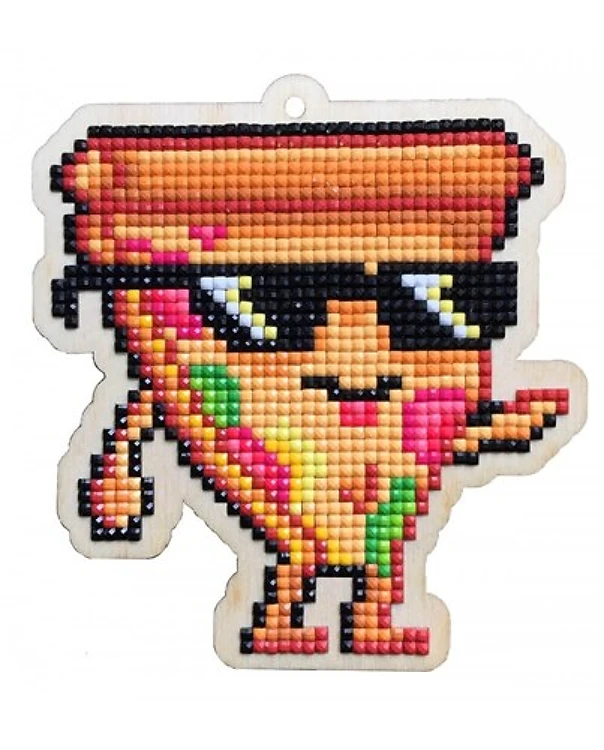 Pizza Slice WWP380 Diamond Painting on Plywood Kit