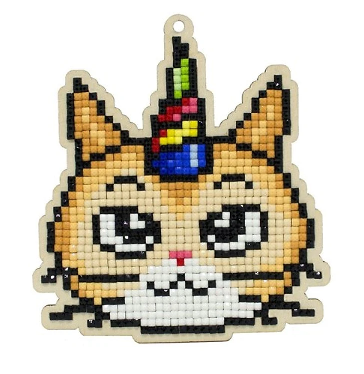 Birthday Cat WWP362 Diamond Painting on Plywood Kit