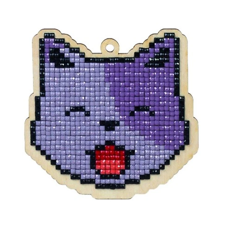 Lucky Cat Diamond Painting On Plywood Kit