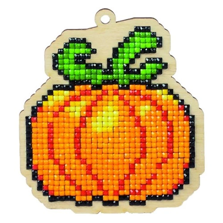 Pumpkin Diamond Painting On Plywood Kit