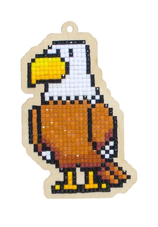 Eagle Diamond Painting on Plywood Kit
