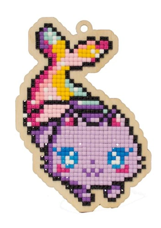 Mermaid Cat Diamond Painting on Plywood Kit