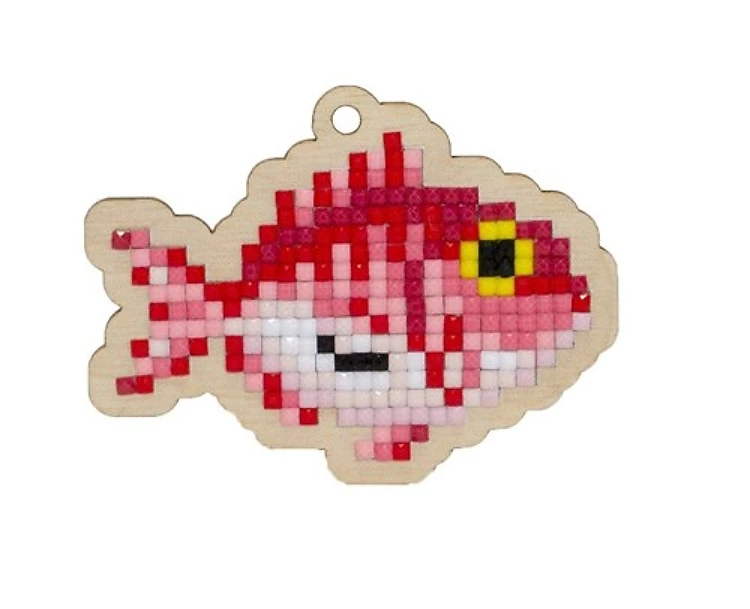 Puffer Fish Diamond Painting on Plywood Kit