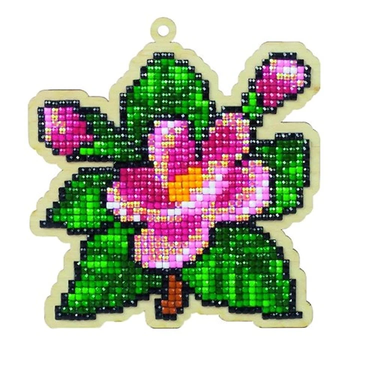 Flower Aroma Diamond Painting On Wood