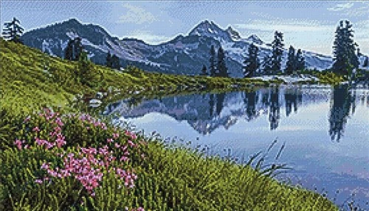 Mountain Lake Diamond Painting Kit